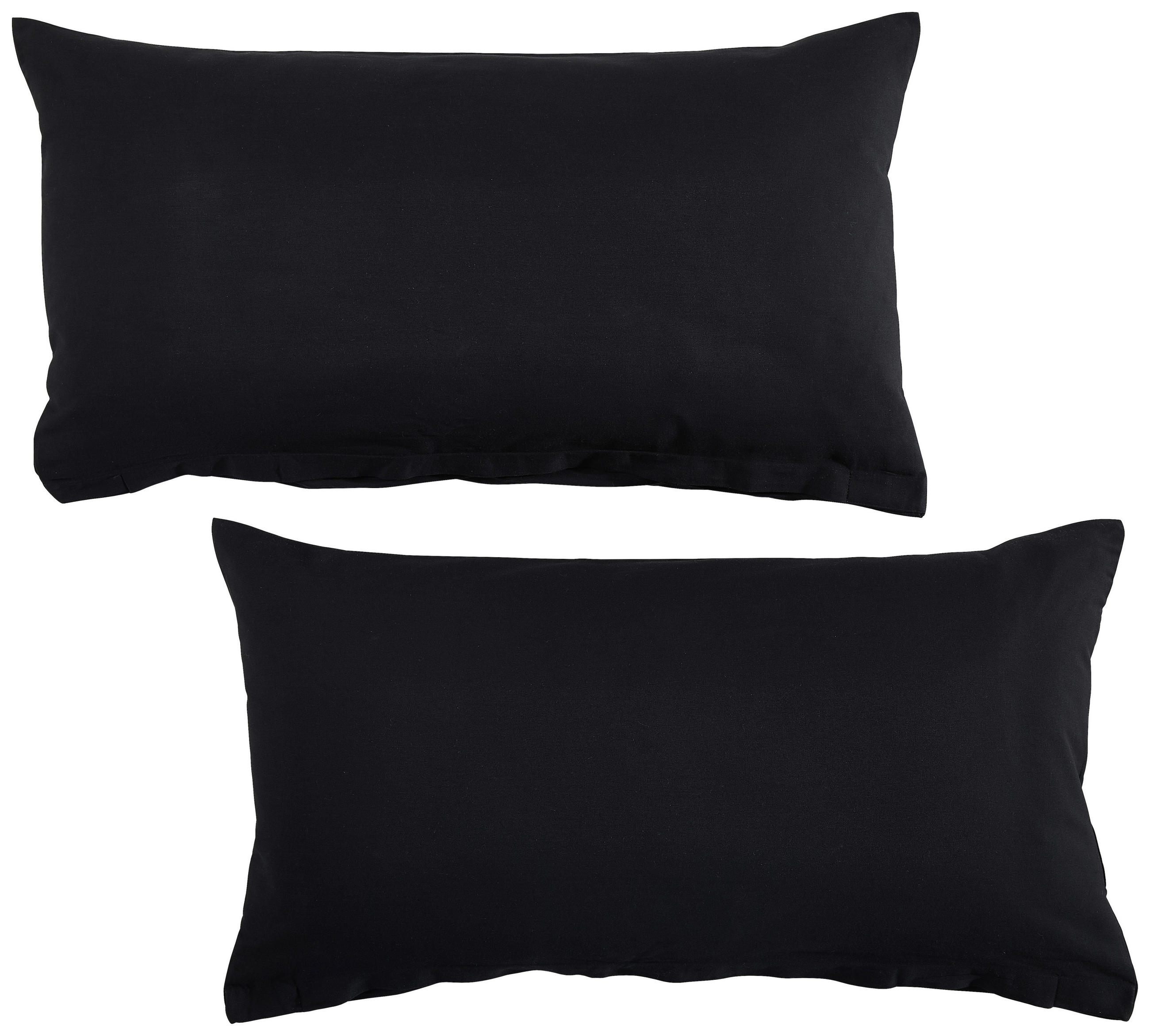 KISSENHÜLLEN-SET Nigiri 40/80 cm  - Schwarz, Basics, Textil (40/80cm) - Bio:Vio