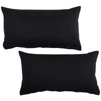 KISSENHÜLLEN-SET Nigiri 40/80 cm  - Schwarz, Basics, Textil (40/80cm) - Bio:Vio