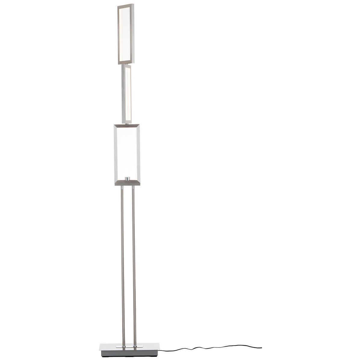 LED-STEHLEUCHTE - Alufarben, Design, Kunststoff/Metall (27/15/157cm) - Brilliant
