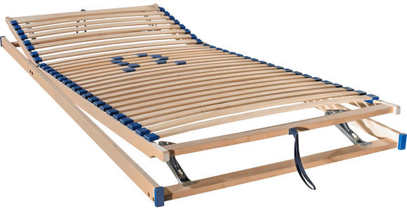 LATTENROST 90/200 cm Kopfteil, Fußteil, Mittelzone verstellbar, Birke  - Birkefarben/Buchefarben, Basics, Holz/Kunststoff (90/200cm) - Sleeptex