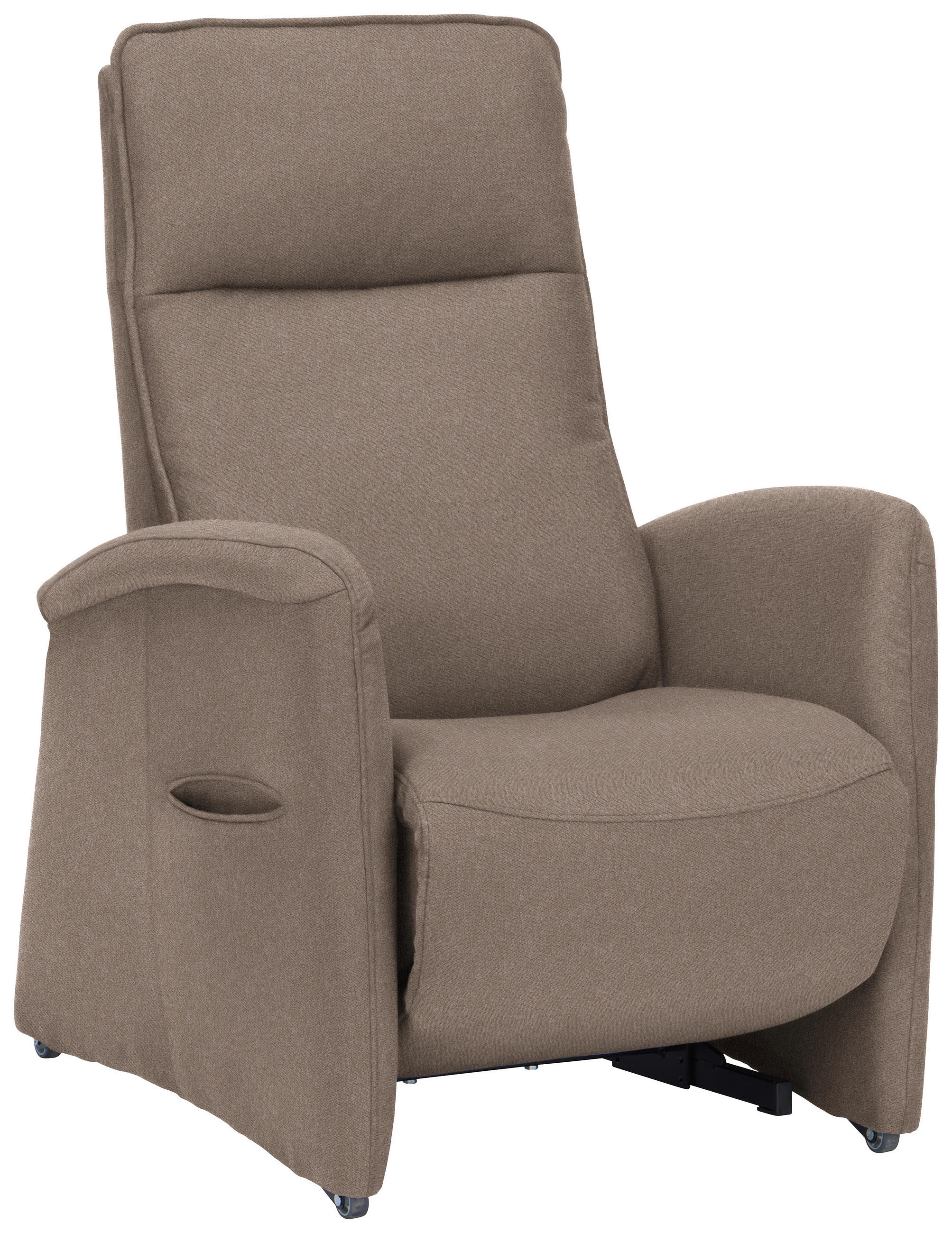 FERNSEHSESSEL in Chenille Hellbraun  - Hellbraun, Konventionell, Kunststoff/Textil (79-83/108/87cm) - Valdera