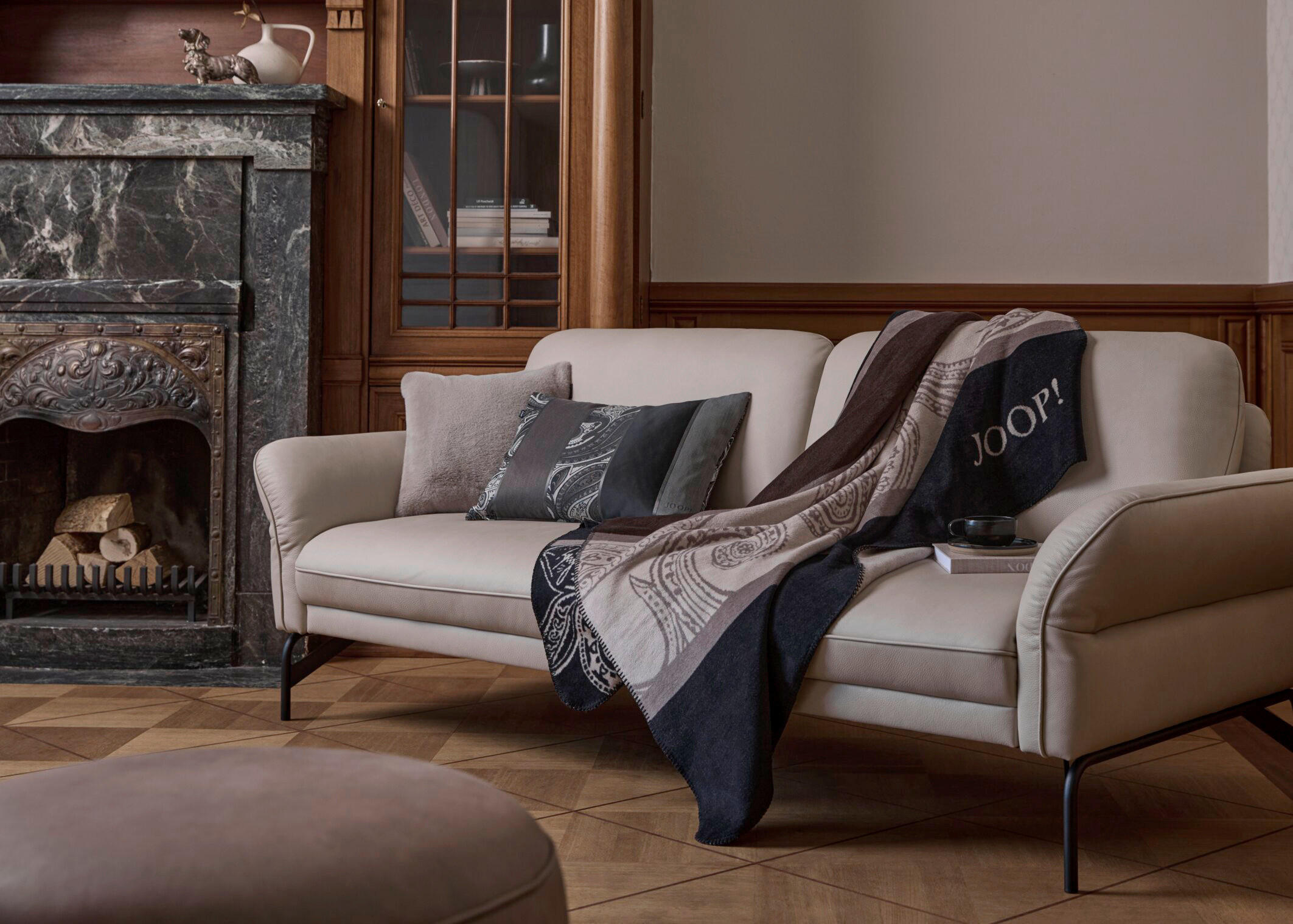 KISSENHÜLLE J! Paisley Allover silbergrau 40/60 cm  - Hellgrau/Grau, Design, Textil (40/60cm) - Joop!