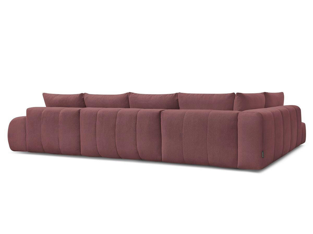 ECKSCHLAFSOFA EVEREST  mit Rücken echt, Armteil links, Armteil rechts Flachgewebe Rot  - Rot/Schwarz, MODERN, Kunststoff/Textil (423/212/90cm)
