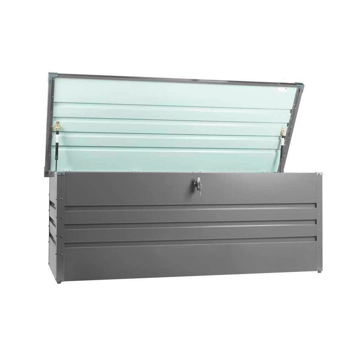 FUTTERBEHÄLTER - Grau, Basics, Metall (165/62/70cm) - Zipper