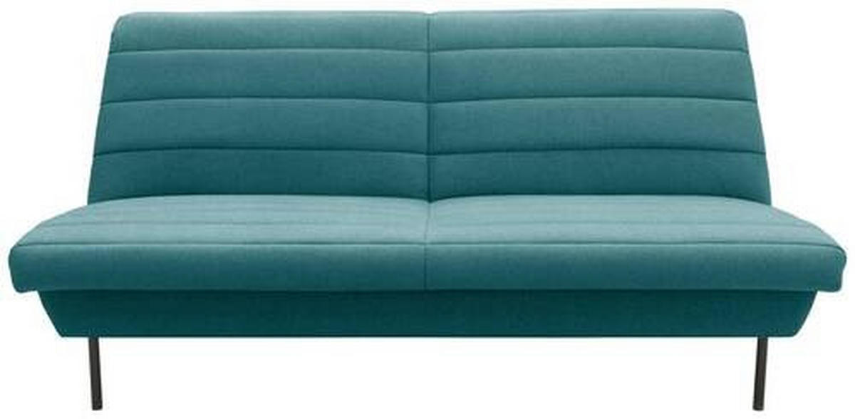 2-SITZER-SOFA Petrol  - Petrol/Schwarz, Design, Textil/Metall (185/92/103cm) - LOOKS by W.Joop