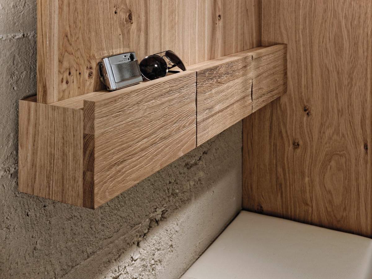GARDEROBENPANEEL  in 96/112/37,5 cm  - Eichefarben, Natur, Holz (96/112/37,5cm) - Voglauer