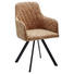 STUHL Lederlook Braun, Schwarz - Schwarz/Braun, KONVENTIONELL, Textil/Metall (57/87/57cm) - Landscape STUHL Lederlook Braun, Schwarz - Schwarz/Braun, KONVENTIONELL, Textil/Metall (57/87/57cm) - Landscape
