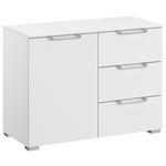 KOMMODE  in 80/61/42 cm  - Silberfarben/Alufarben, Design, Holzwerkstoff/Kunststoff (80/61/42cm) - Novel