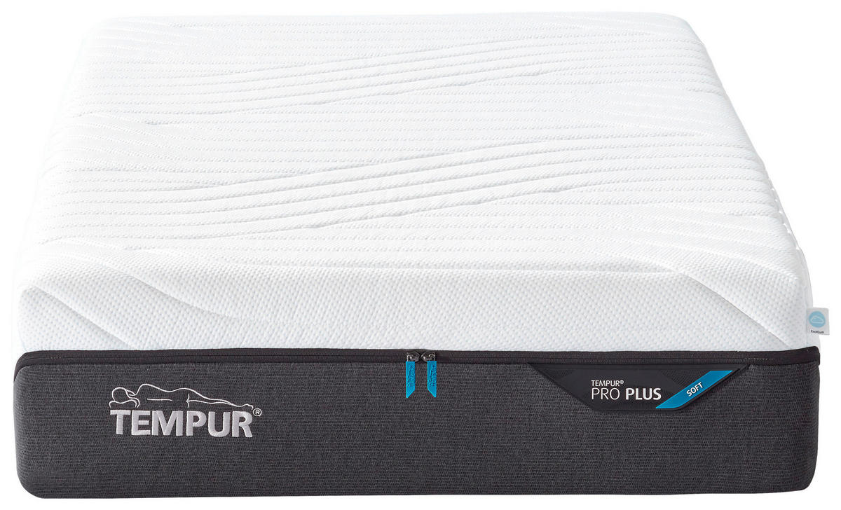 MATRATZE SOFT Pro Plus® Coolquilt 90/200 cm Höhe ca. 27 cm  - Anthrazit/Weiß, Basics, Textil (90/200cm) - Tempur
