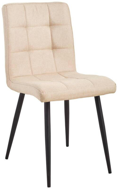 STOLICA  taupe  drvo, metal, tekstil      - crna/taupe, Konvencionalno, drvo/metal (41/84/55cm) - MID.YOU
