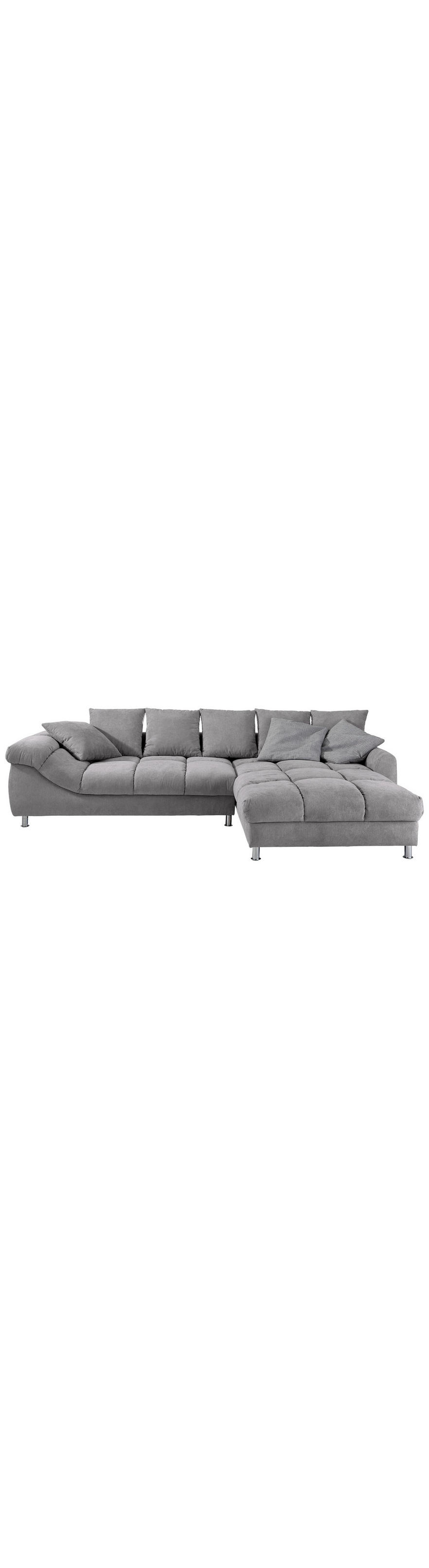 Wohnlandschaft Grau Webstoff
