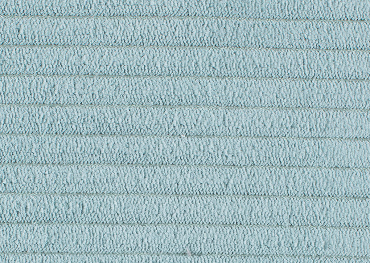 ECKSOFA in Cord Hellblau  - Schwarz/Hellblau, Design, Textil (223/290cm) - Pure Home Lifestyle