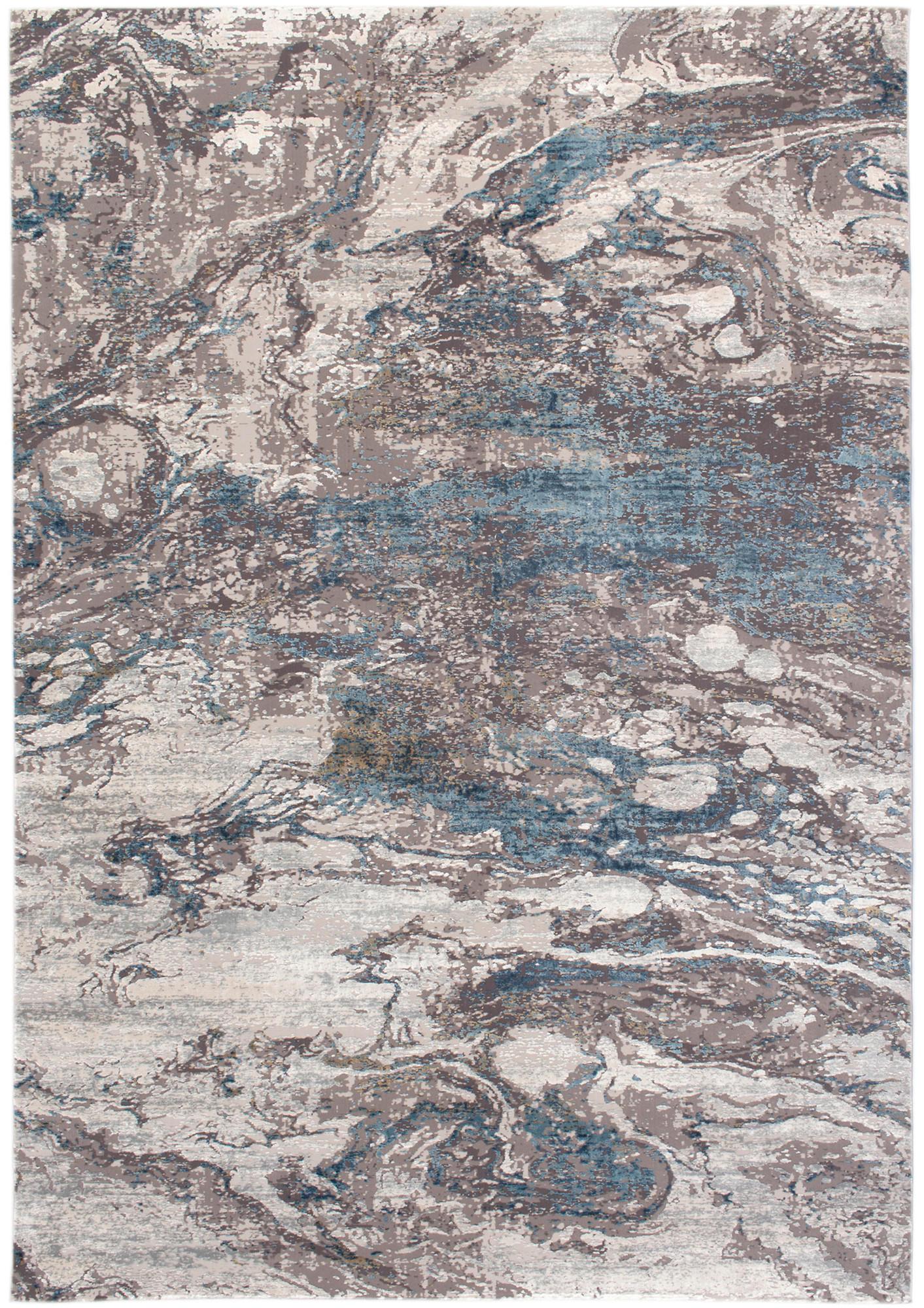 LÄUFER 80/250 cm Bestseller You Blau, Grau, Weiß  - Blau/Weiß, Design, Textil (80/250cm) - Dieter Knoll