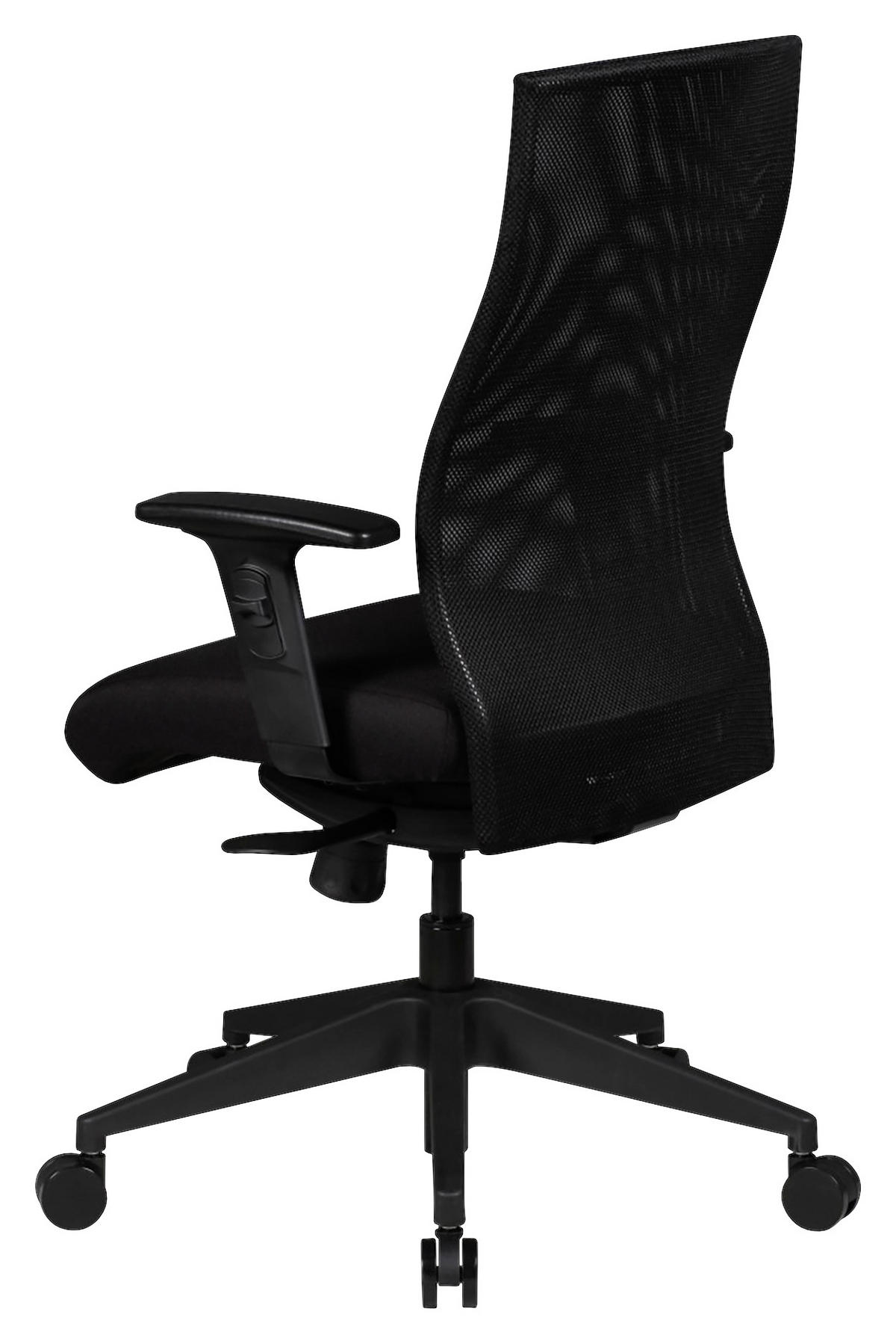 DREHSTUHL  in Netz Schwarz  - Schwarz, Basics, Kunststoff/Textil (65/113/65cm) - MID.YOU