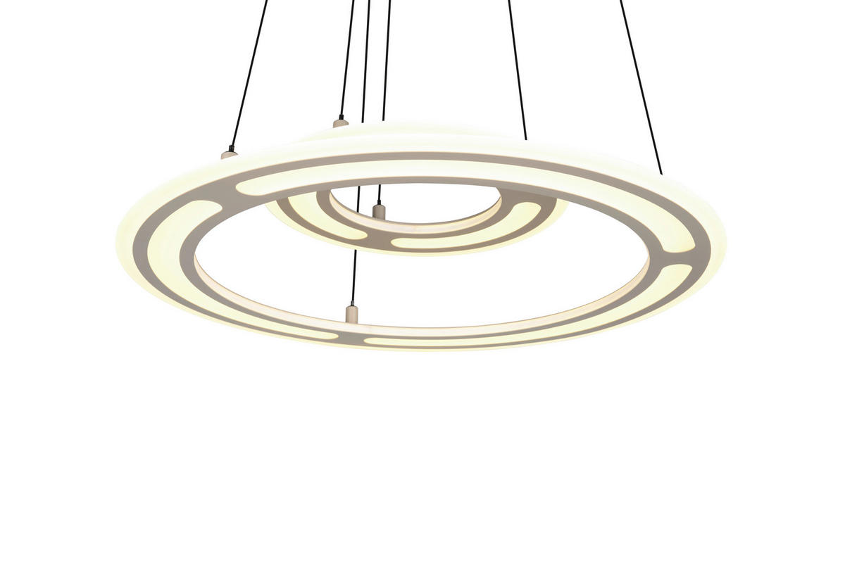 LED-HÄNGELEUCHTE Cromer 72,5/200 cm  - Beige/Grau, Design, Metall (72,5/200cm) - Trio Leuchten