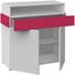 SIDEBOARD melaminharzbeschichtet Pink, Weiß - Pink/Alufarben, Basics, Holzwerkstoff/Kunststoff (102,4/110,4/46,2cm) - Xora