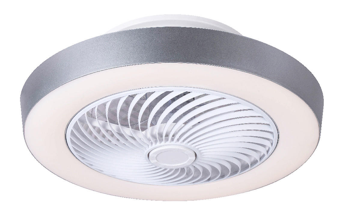 DECKENVENTILATOR - Klar/Opal, Basics, Kunststoff/Metall (54,8/20,6cm) - Globo