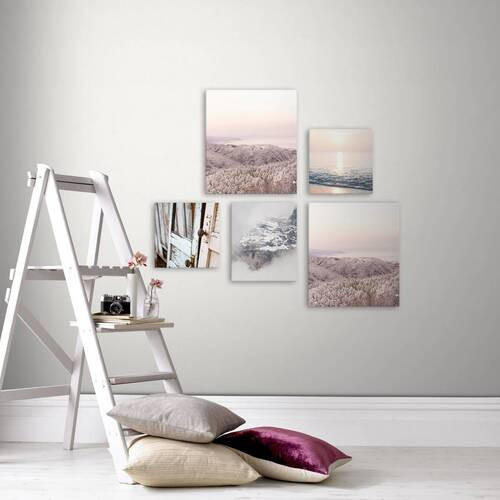 BILD Landschaft & Natur  - Multicolor, Basics, Wellpappe/Textil (60/80/3cm)