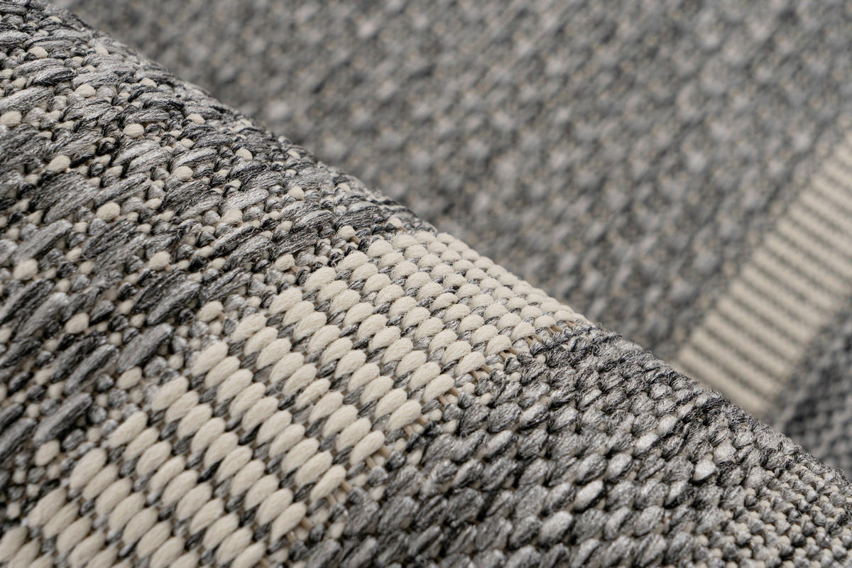 FLACHWEBETEPPICH Silberfarben  - Silberfarben, Basics, Textil (60/110cm) - Kayoom