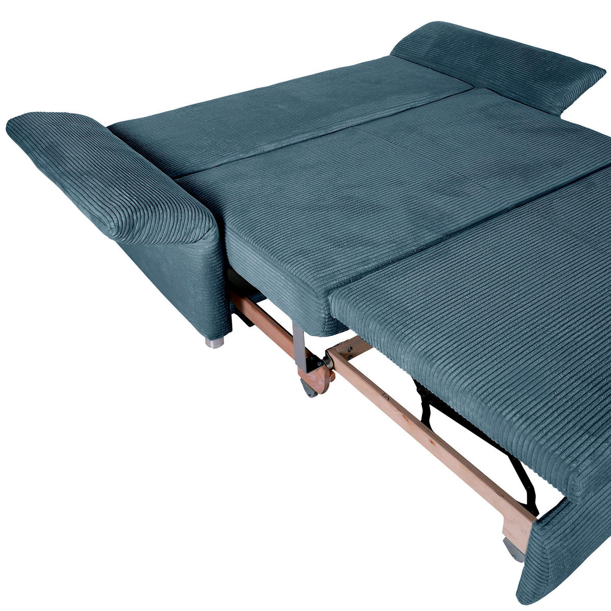 BÄDDSOFFA i manchester turkos  - turkos/kromfärg, Design, textil/plast (176/81/98cm) - MID.YOU