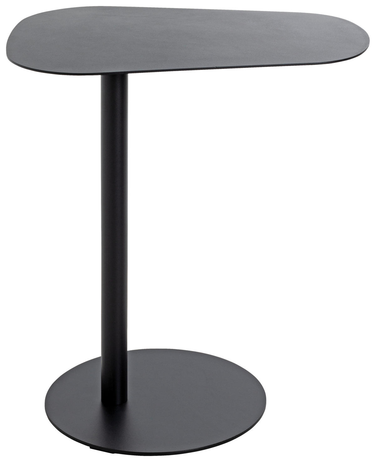 BEISTELLTISCH 53/38/60 cm Schwarz organisch  - Schwarz, Trend, Metall (53/38/60cm)