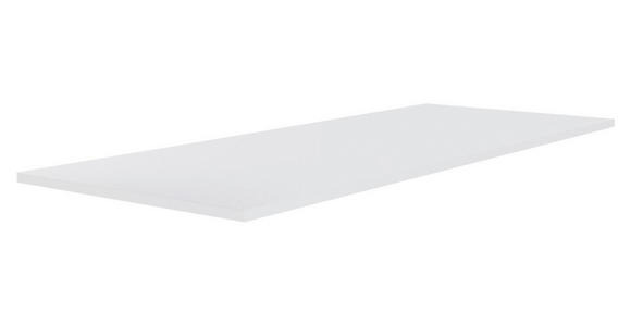 OBERPLATTE in - Weiß Hochglanz, KONVENTIONELL, Holzwerkstoff (137/1,6/42cm) - Hom`in