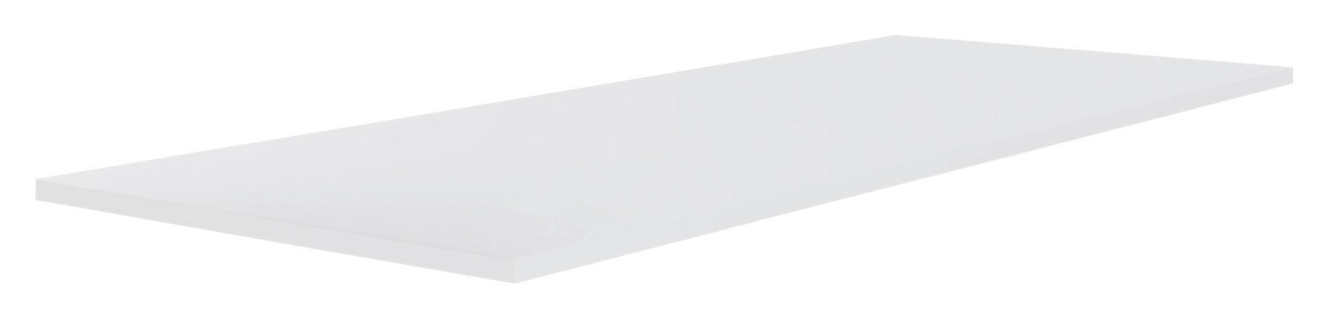 OBERPLATTE - Weiss Hochglanz, Konventionell, Holzwerkstoff (137/1,6/42cm) - Hom`in
