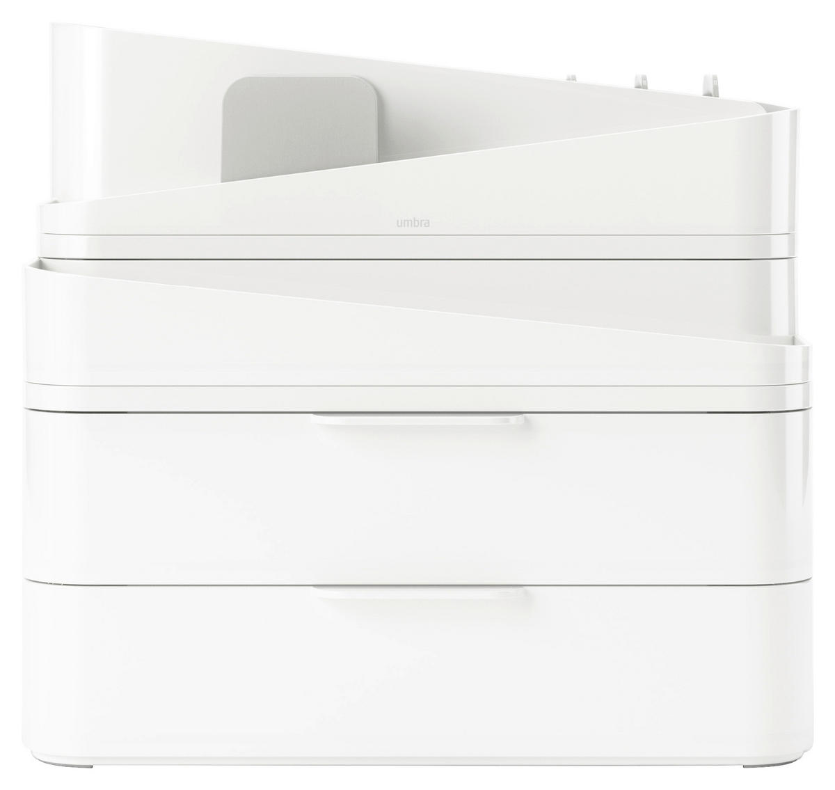 ORGANIZATOR ZA KOZMETIKU  siva, bijela  GLAM  - bijela/siva, Basics, plastika (48,4/24,8/26,7cm) - Umbra