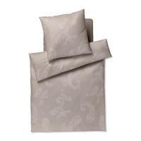 BETTWÄSCHE 2-teilig JOOP! PAISLEY Jersey 155/220 cm  - Taupe, Basics, Textil (155/220cm) - Joop!
