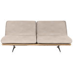 SCHLAFSOFA Palermo in Flachgewebe Sandfarben - Sandfarben/Beige, Design, Holz/Textil (204/92/90cm) - Dieter Knoll