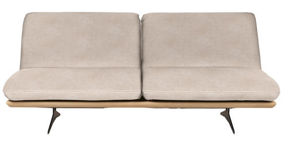 SCHLAFSOFA Palermo in Flachgewebe Sandfarben  - Sandfarben/Beige, Design, Holz/Textil (204/92/90cm) - Dieter Knoll