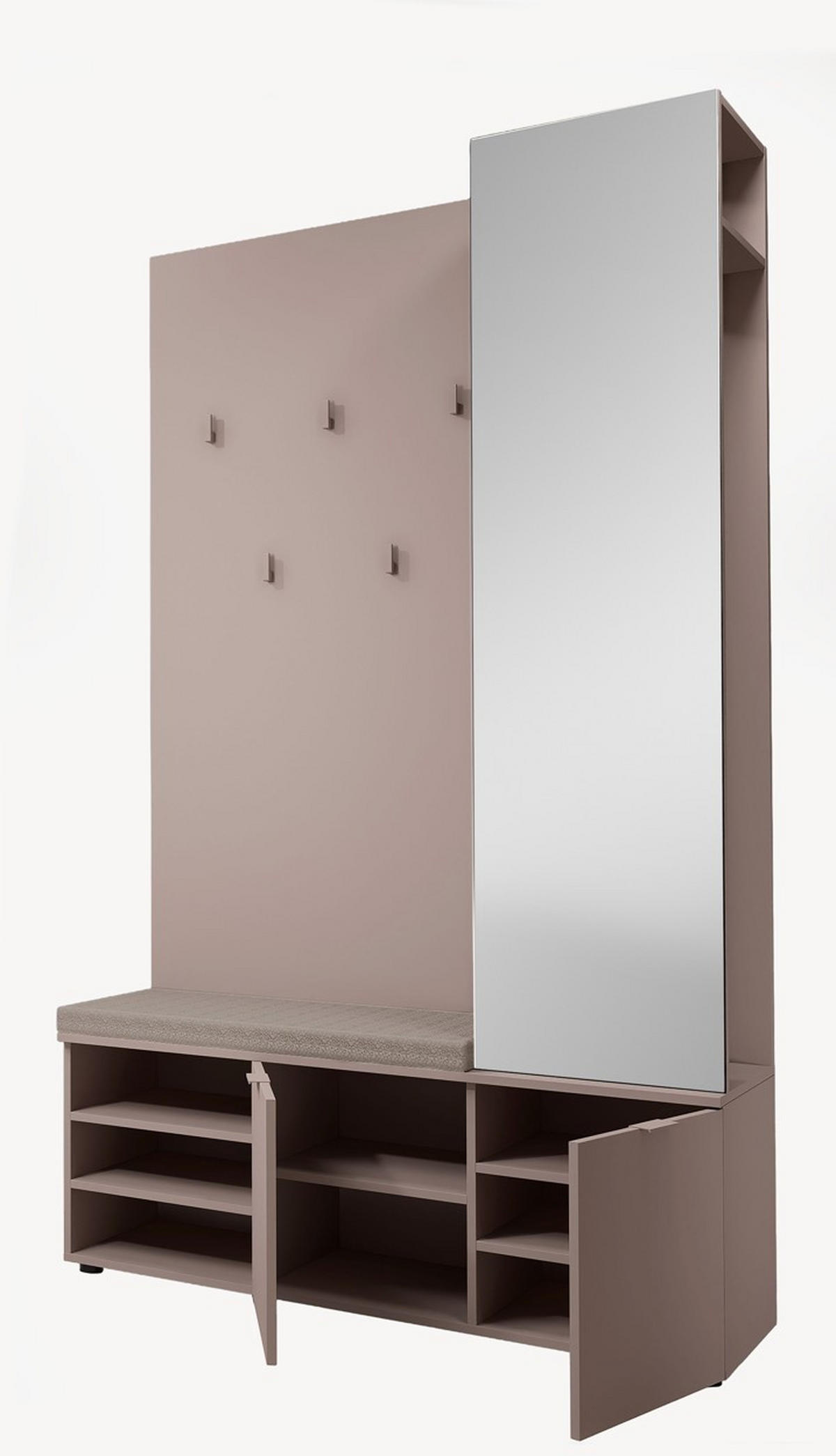 GARDEROBE  in 120/201/38 cm  - Beige, Design, Holzwerkstoff (120/201/38cm) - Livetastic