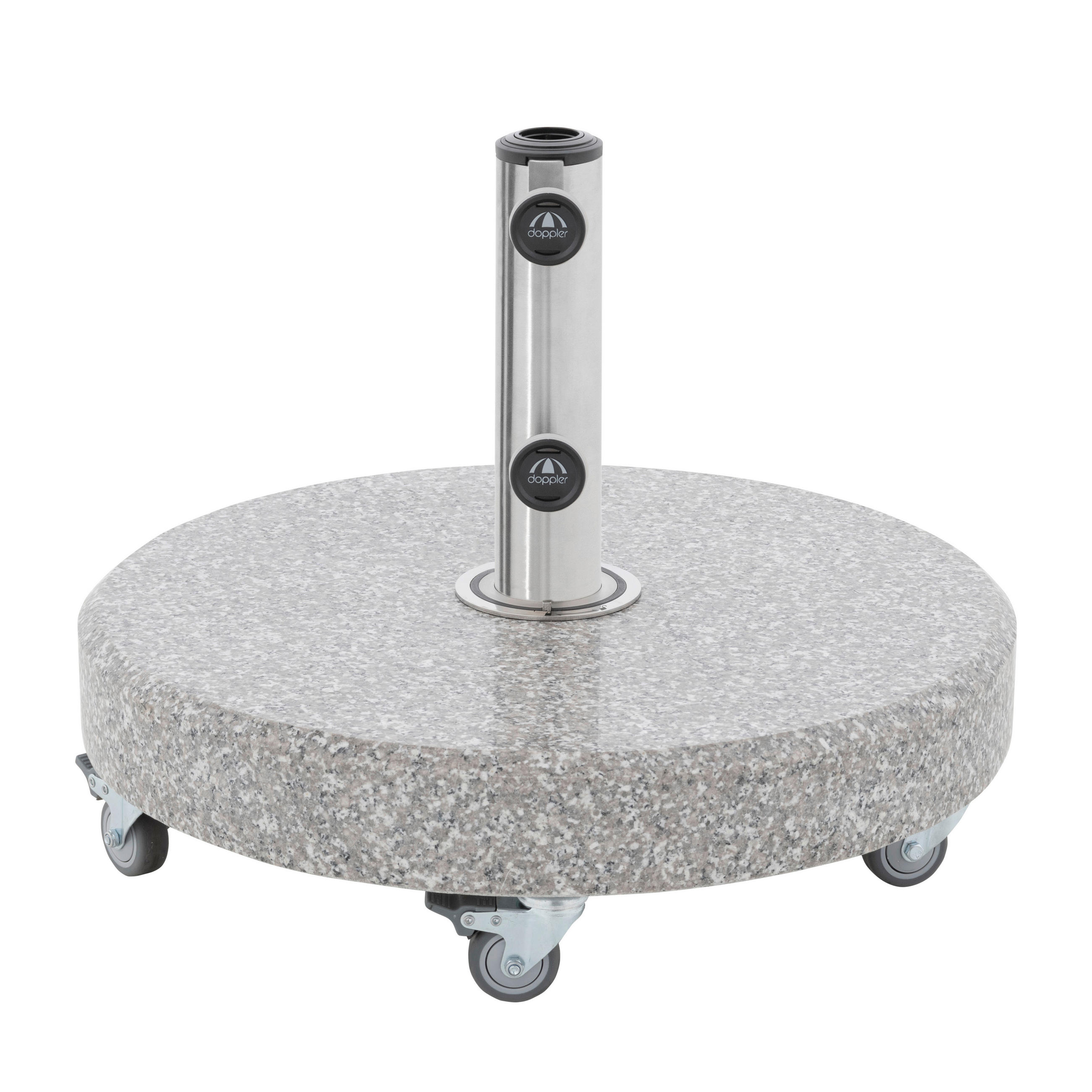 SONNENSCHIRMSTÄNDER Granit Grau  - Grau, Basics, Stein (45/10/45cm) - Doppler