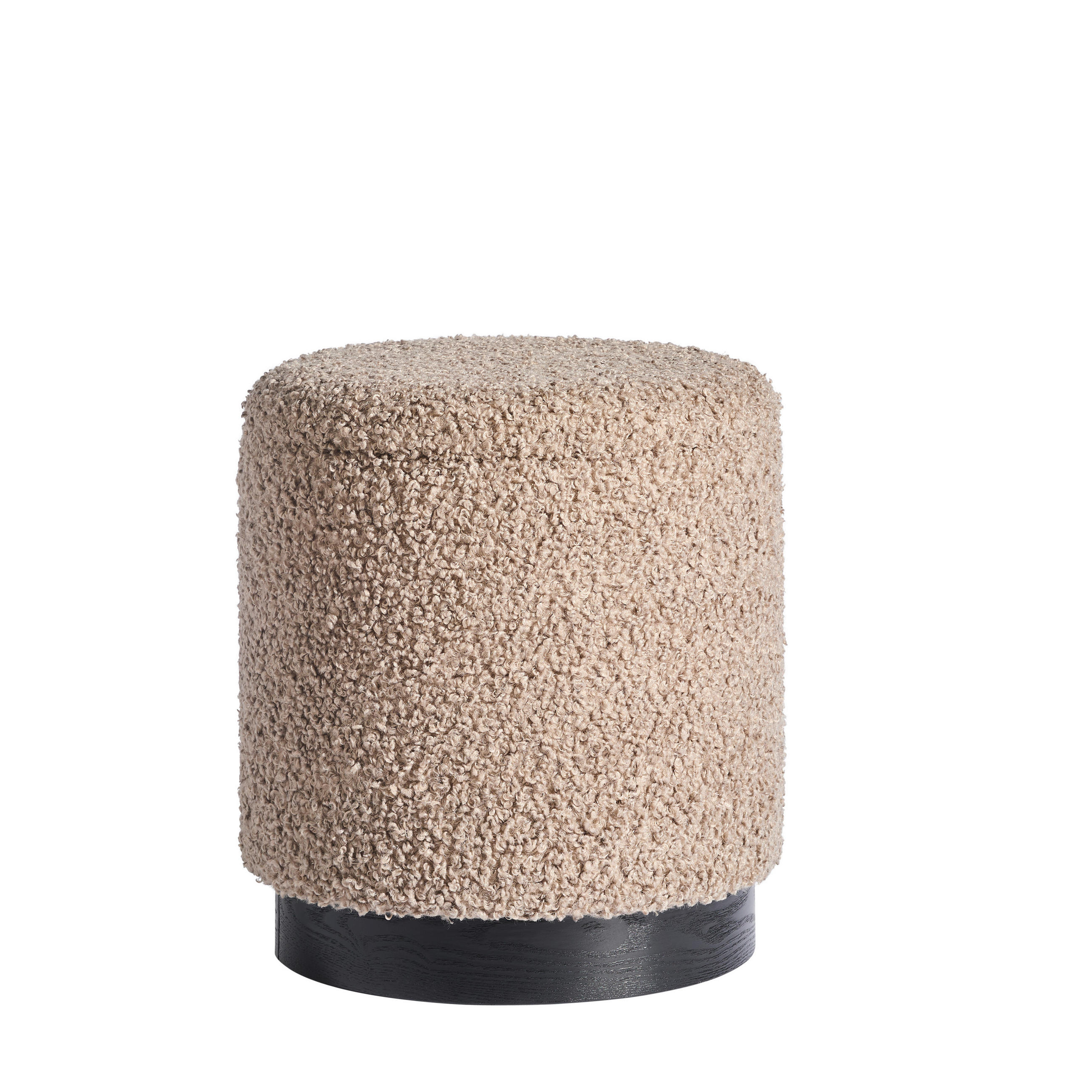 HOCKER Teddystoff Hellbraun  - Hellbraun, Design, Textil (38/42/38cm) - MID.YOU