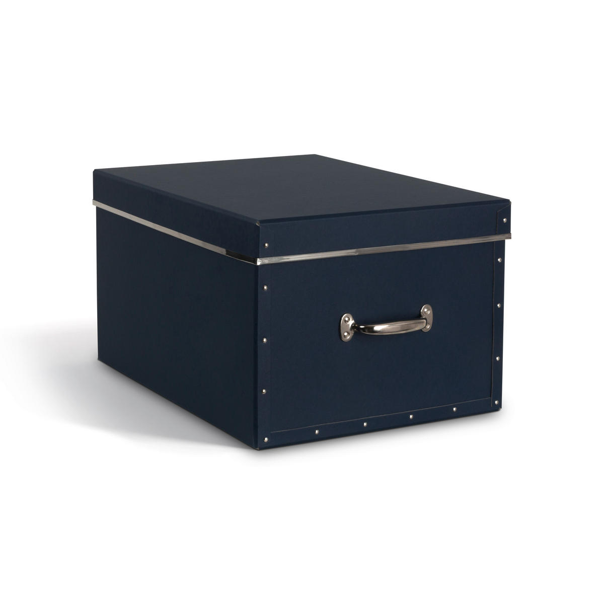 AUFBEWAHRUNGSBOX    51/38/28.5 cm  - Dunkelblau, Basics, Karton/Papier (51/38/28.5cm)
