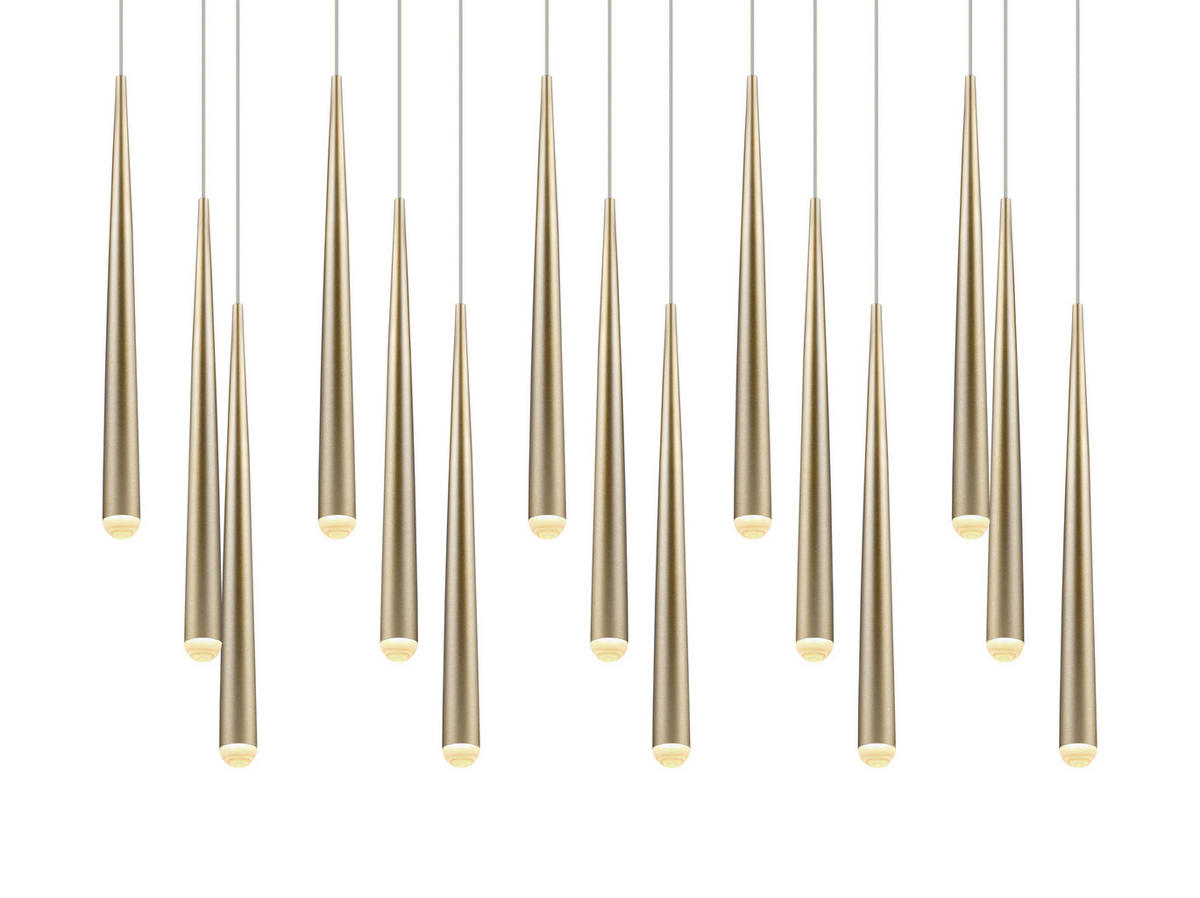 LED-PENDELLEUCHTE 100/20/150 cm    - Goldfarben, Design, Metall (100/20/150cm) - Trio Leuchten