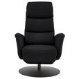 RELAXSESSEL in Leder Schwarz  - Schwarz, Design, Leder/Metall (76/108/86cm) - Dieter Knoll