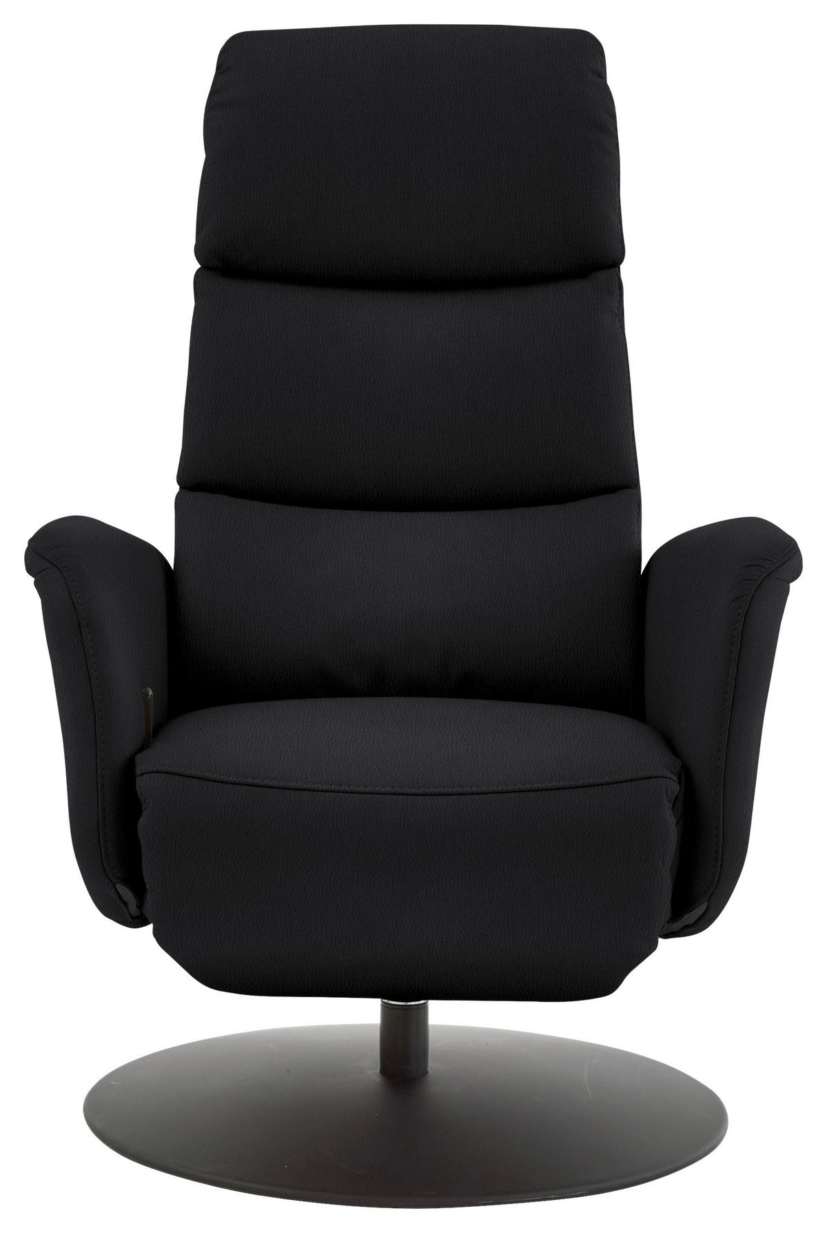 RELAXSESSEL in Leder Schwarz  - Schwarz, Design, Leder/Metall (76/108/86cm) - Dieter Knoll