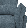 ECKSOFA in Bouclé Blau  - Blau/Schwarz, Design, Textil/Metall (220/250cm) - Xora