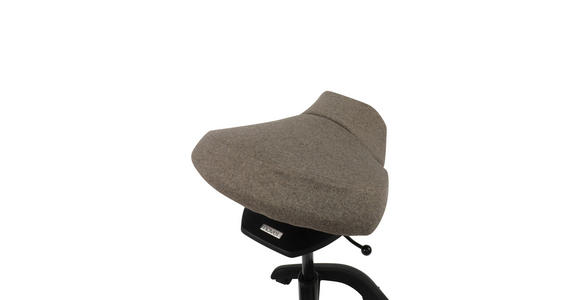 BÜROHOCKER 58/85/50 cm  - Schwarz/Grau, Design, Kunststoff/Textil (58/85/50cm) - Novel