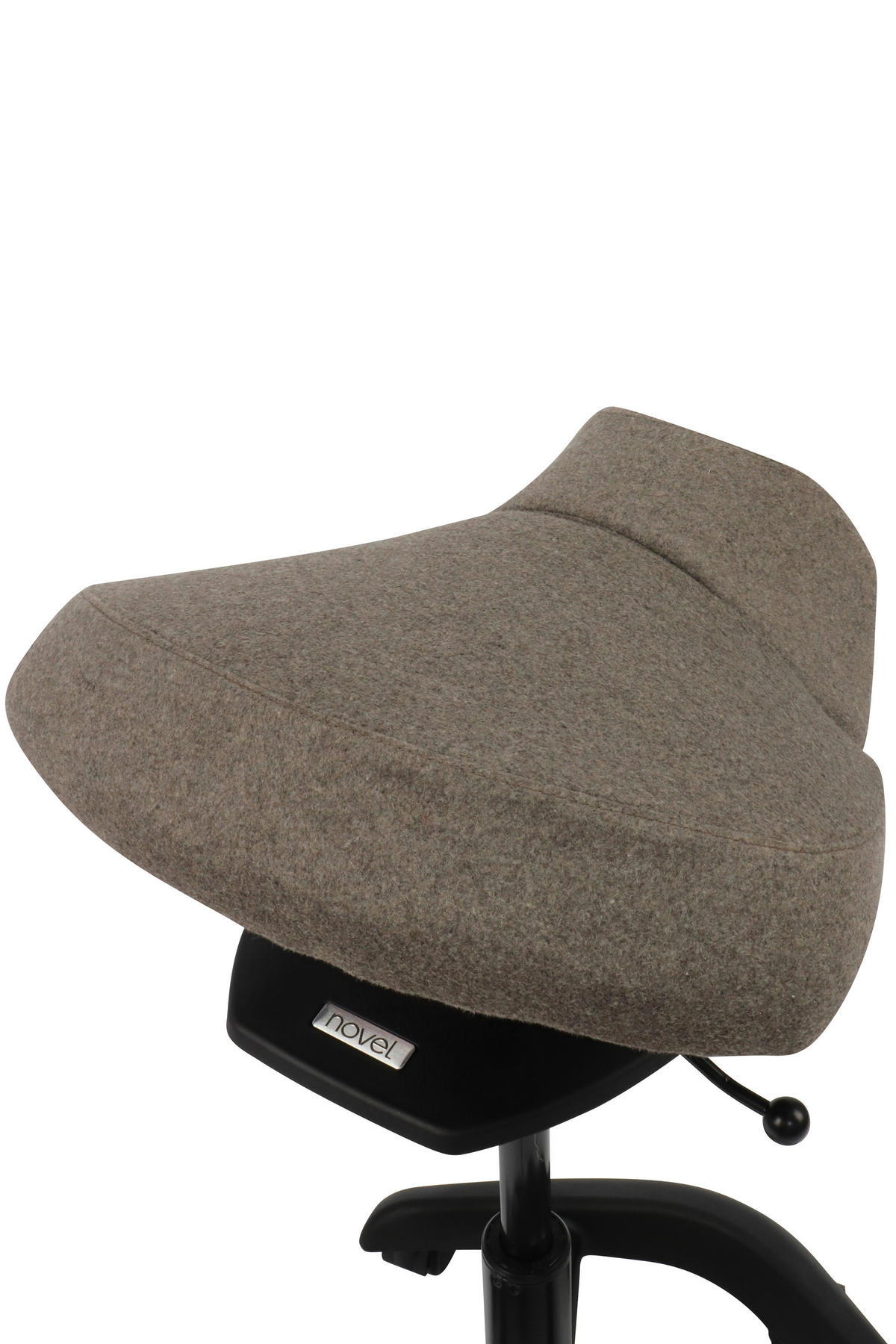 BÜROHOCKER 58/85/50 cm  - Schwarz/Grau, Design, Kunststoff/Textil (58/85/50cm) - Novel