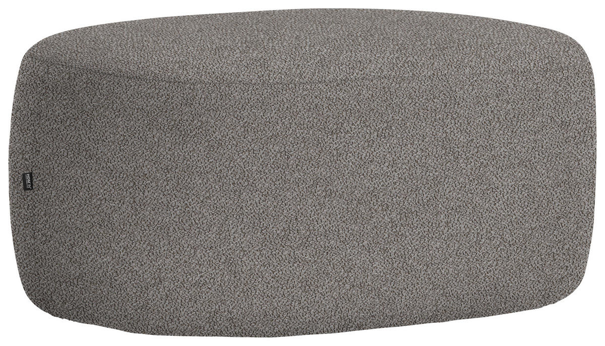 HOCKER in Textil Graphitfarben  - Schwarz/Graphitfarben, MODERN, Kunststoff/Textil (88/43/66cm) - Hom`in