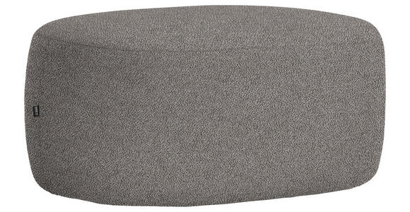 HOCKER in Textil Graphitfarben - Schwarz/Graphitfarben, MODERN, Kunststoff/Textil (88/43/66cm) - Hom`in