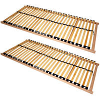 LATTENROST-SET 180/200 cm Birke  - Birkefarben, Basics, Holz (180/200cm) - Beco