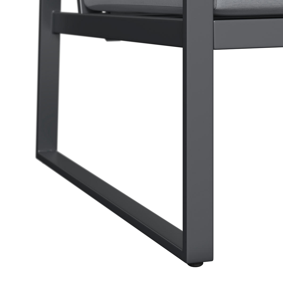 LOUNGEGARNITUR 4-teilig   120/81/80 cm Eisen  - Anthrazit/Naturfarben, Basics, Kunststoff/Textil (120/81/80cm) - Ambia Garden