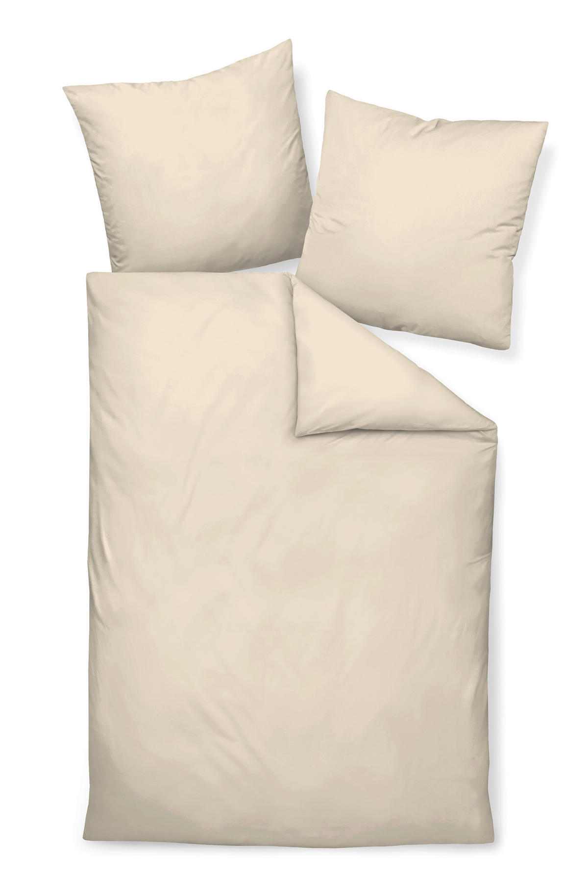 BETTWÄSCHE Giacomo Makosatin 135/200 cm  - Creme, Basics, Textil (135/200cm) - Janine