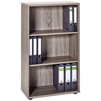 AKTENREGAL Eichefarben  - Eichefarben/Schwarz, Basics, Holzwerkstoff/Kunststoff (65,1/110,9/34,5cm) - MID.YOU
