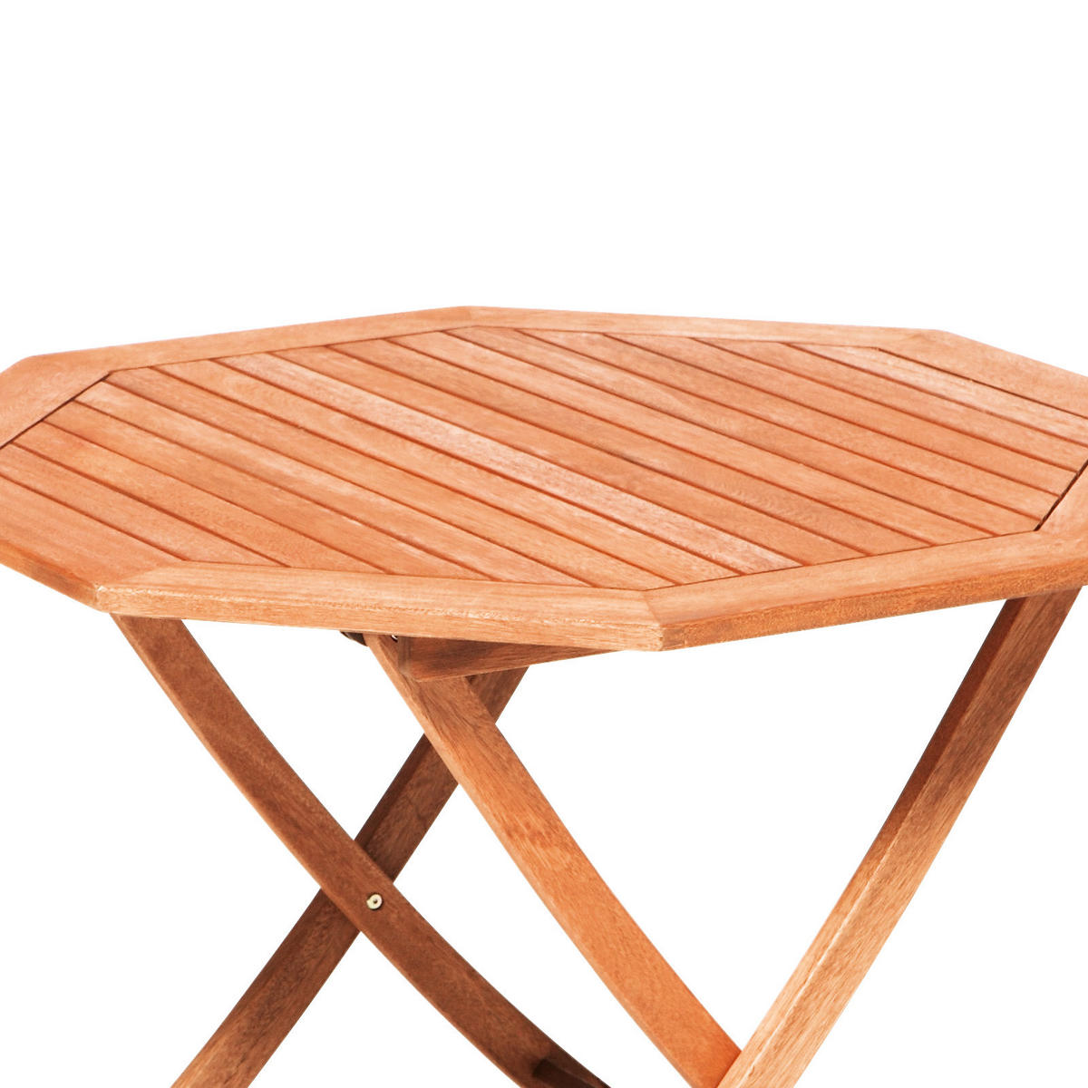 GARTENKLAPPTISCH Holz rund  - Naturfarben, KONVENTIONELL, Holz (110/74/110cm) - Gardenson