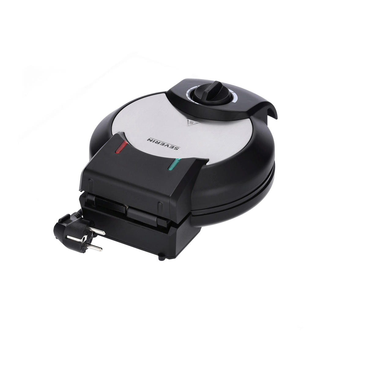 WAFFELEISEN  - Schwarz, Basics, Metall (20,3/25,5/10,5cm) - Severin