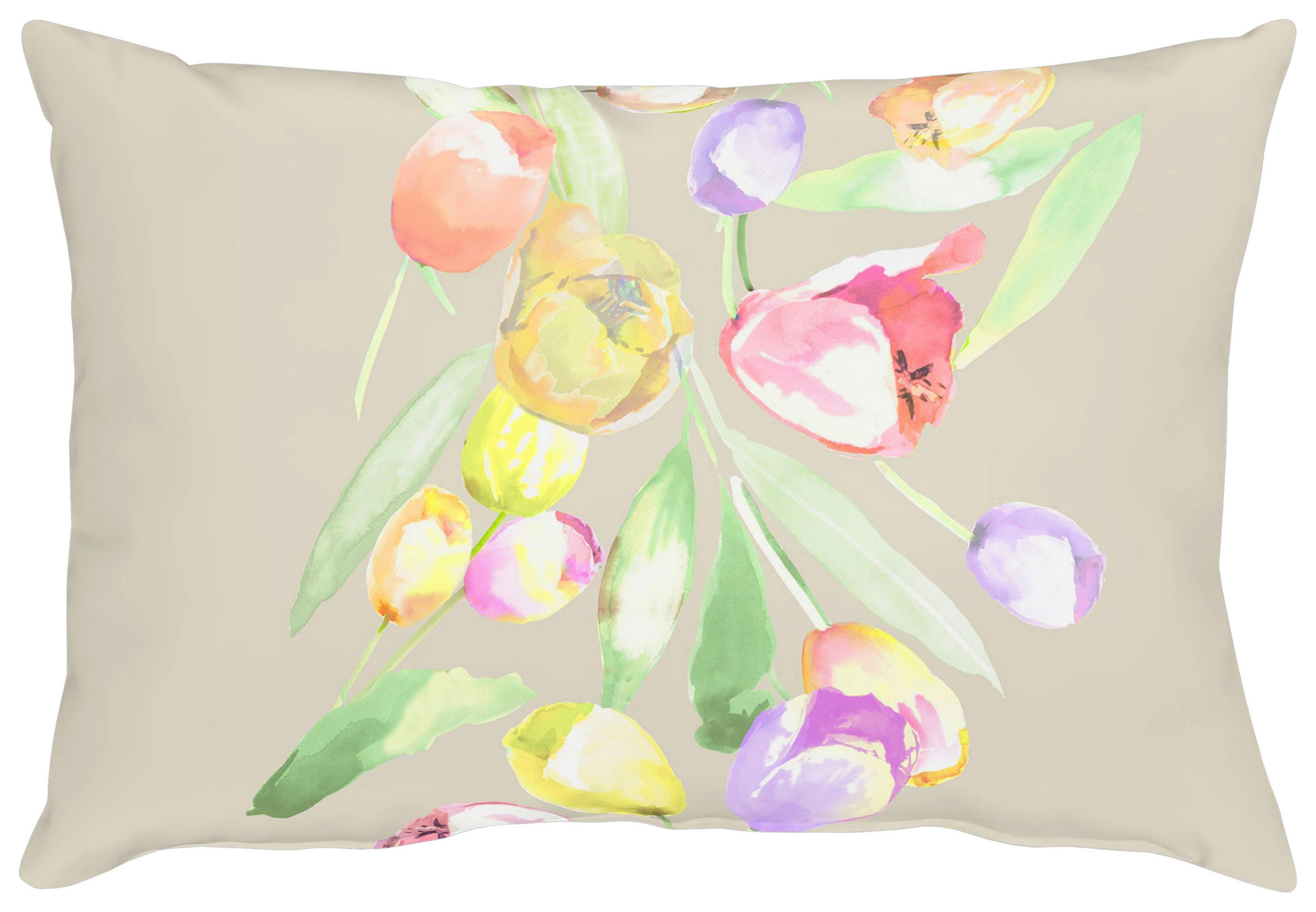 ZIERKISSEN  35/50 cm   - Multicolor/Beigebraun, Basics, Textil (35/50cm) - Esposa